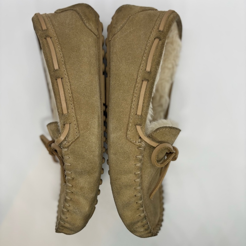 Quince Australian Shearling Moccasin Slipper - tan -8 - Picture 6 of 12